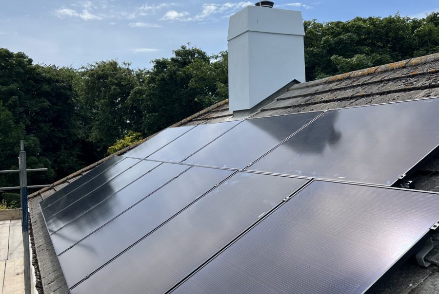 St Issey, Near Wadebridge, Cornwall - Solar Panel installation